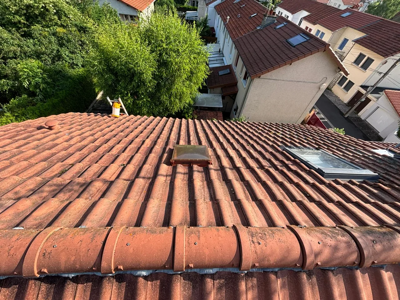 Vue aérienne de toiture réalisée par Toit des Dômes (3) — vue d'ensemble